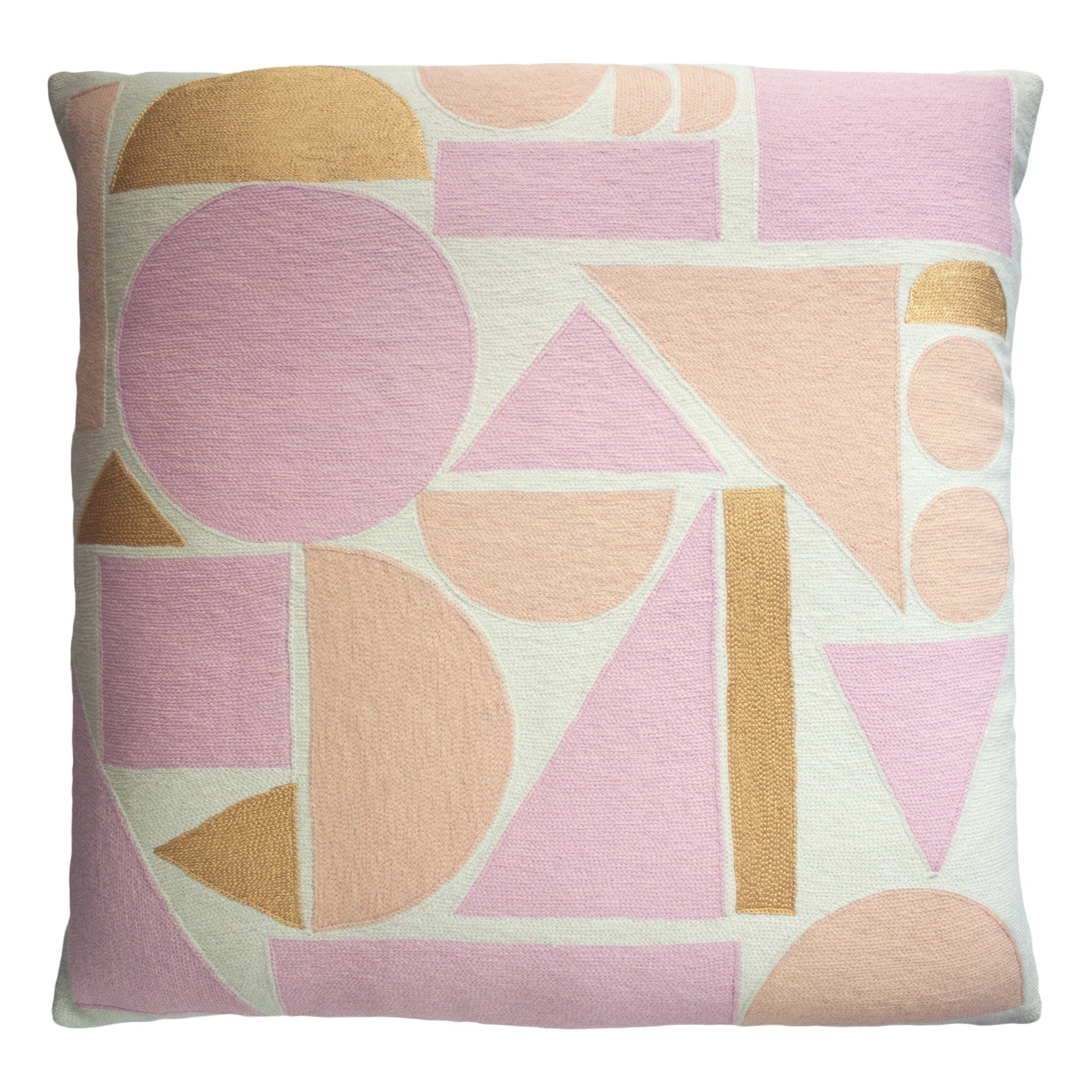 Melanie Wool Floor Pillow Cover - Pink + Blush