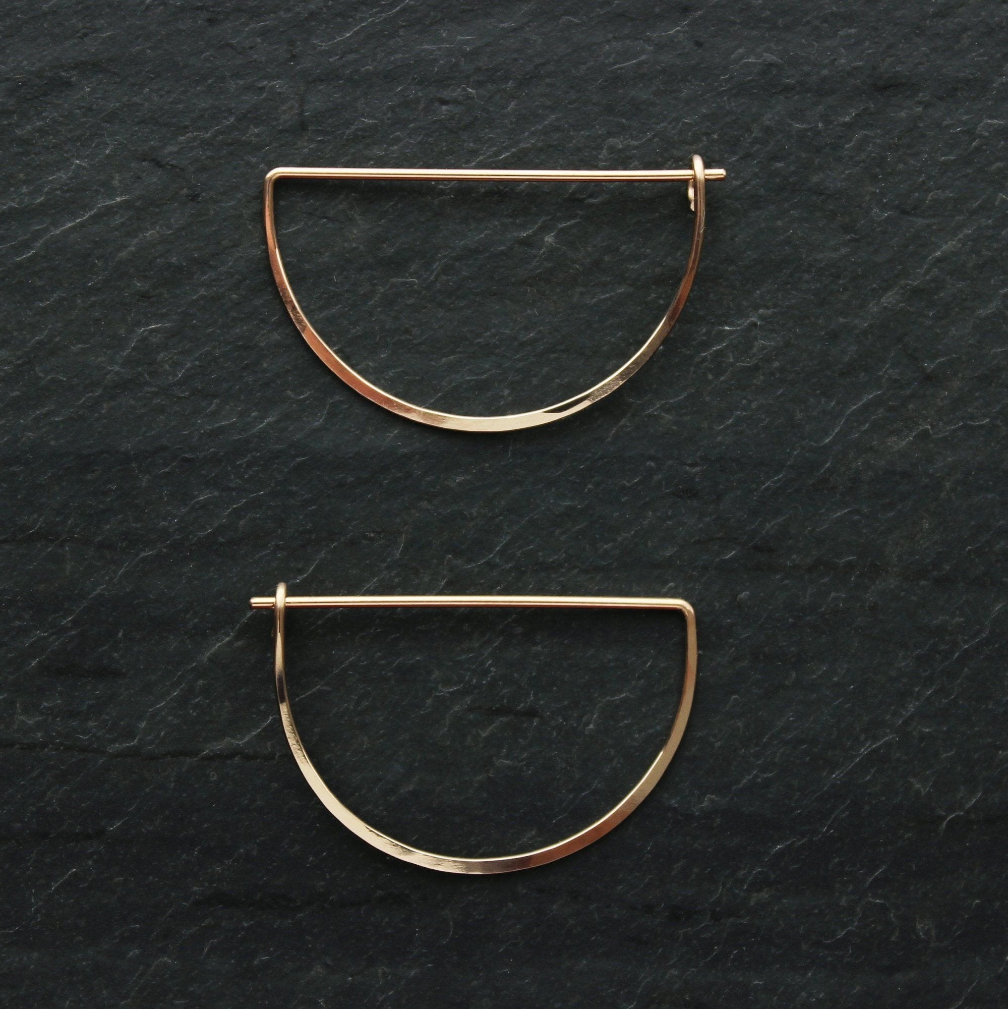 Crescent Hoop Earrings