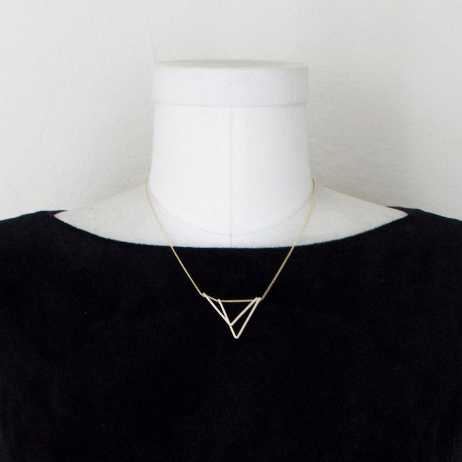 Acute Triangle Necklace