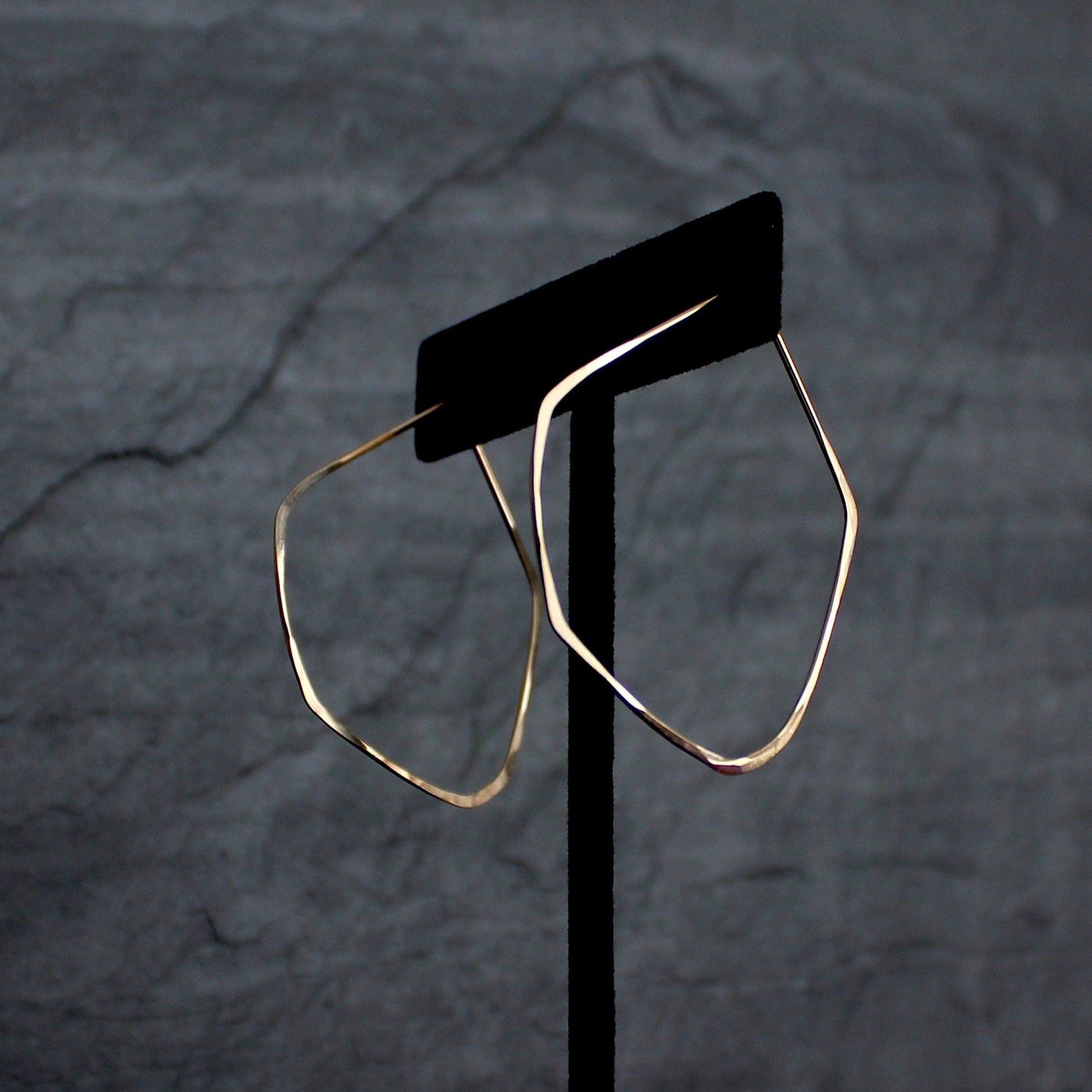 Facet Hoop Earrings