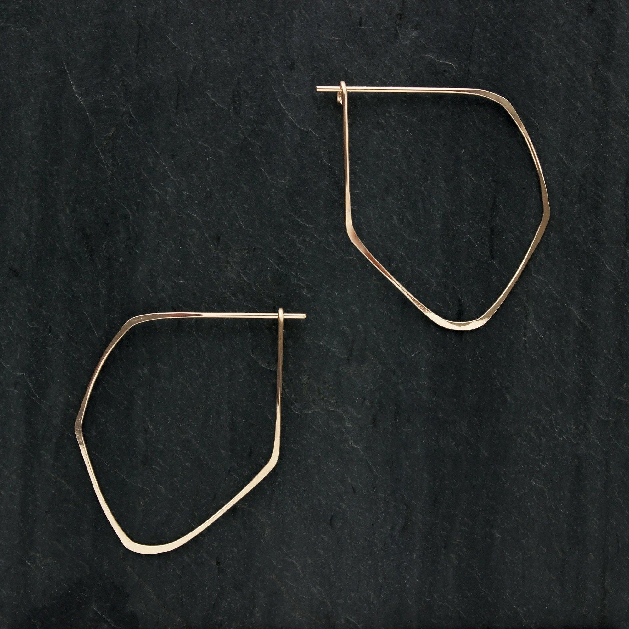 Facet Hoop Earrings