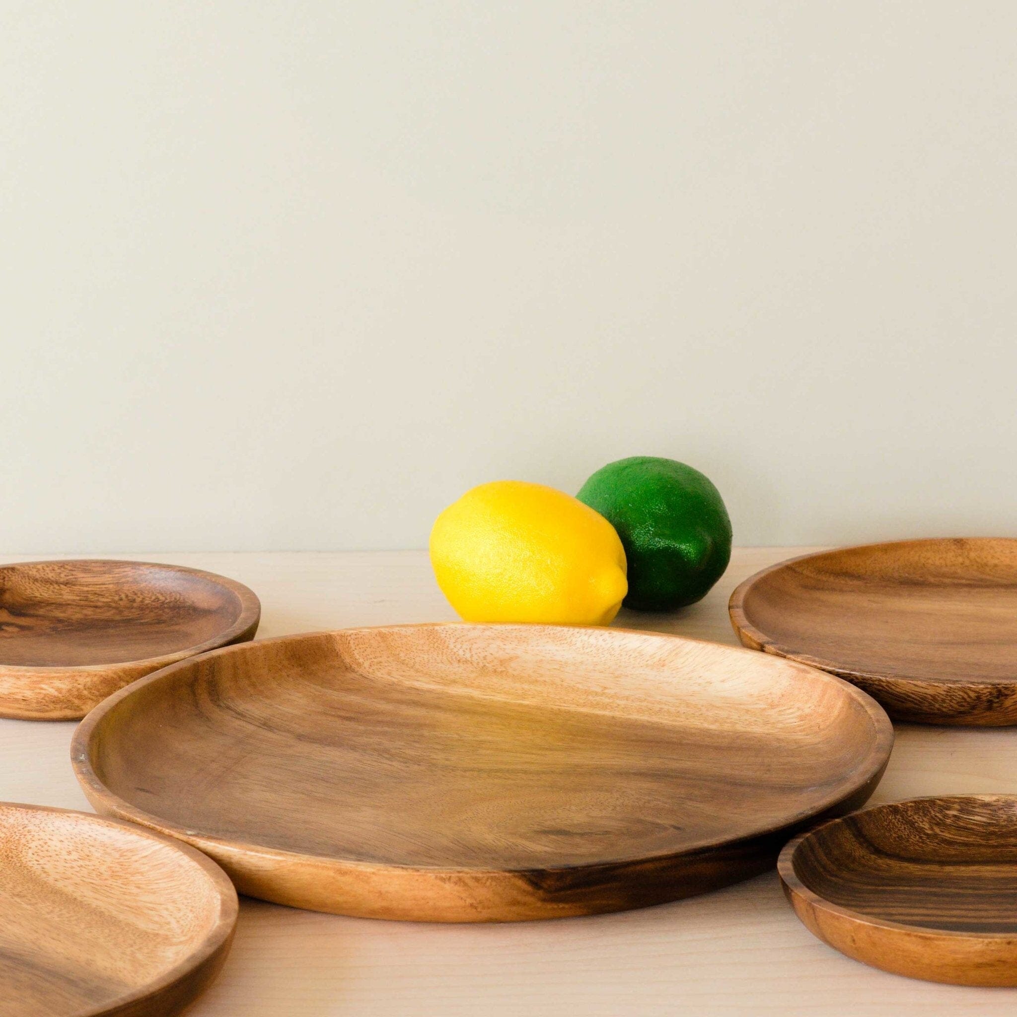 Acacia Round Wood Charger Plate