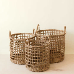 Open Weave Basket Set