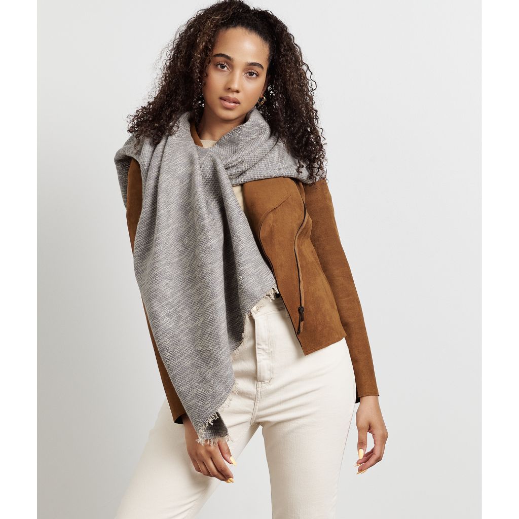 Limestone Cashmere Merino Scarf