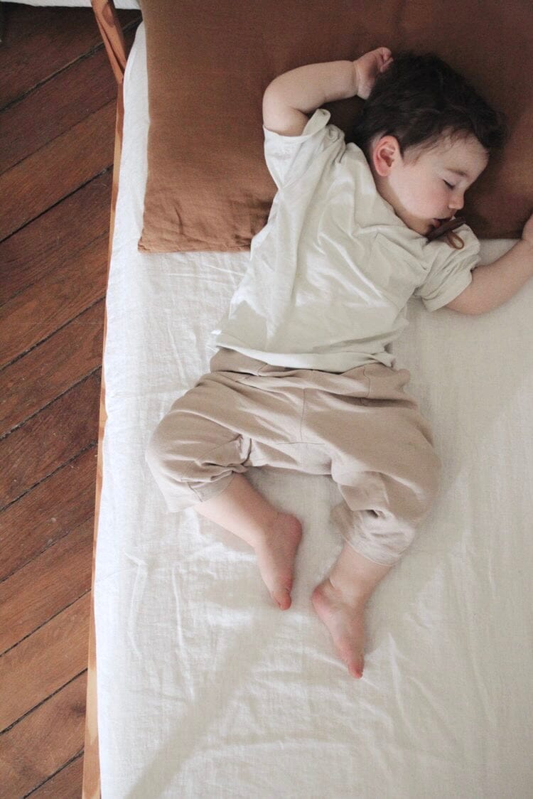 Linen Crib Fitted Sheet