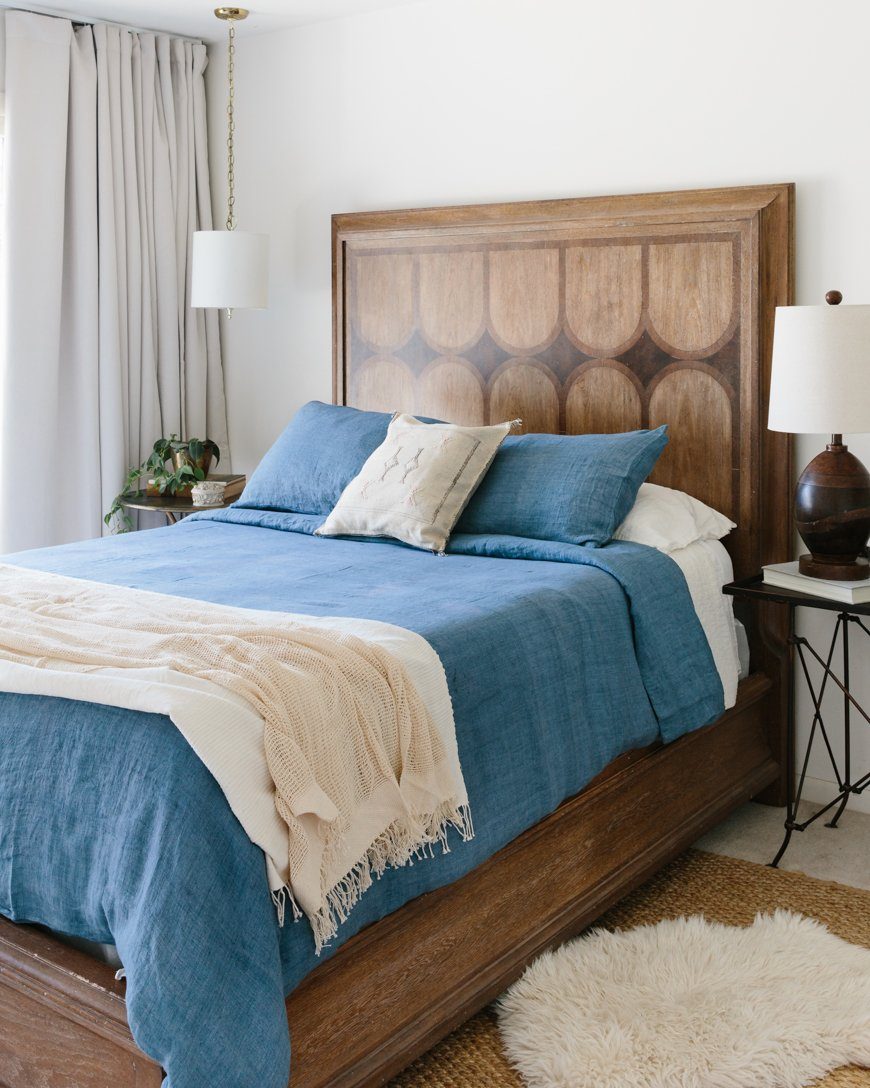 Denim Blue Linen Duvet Set