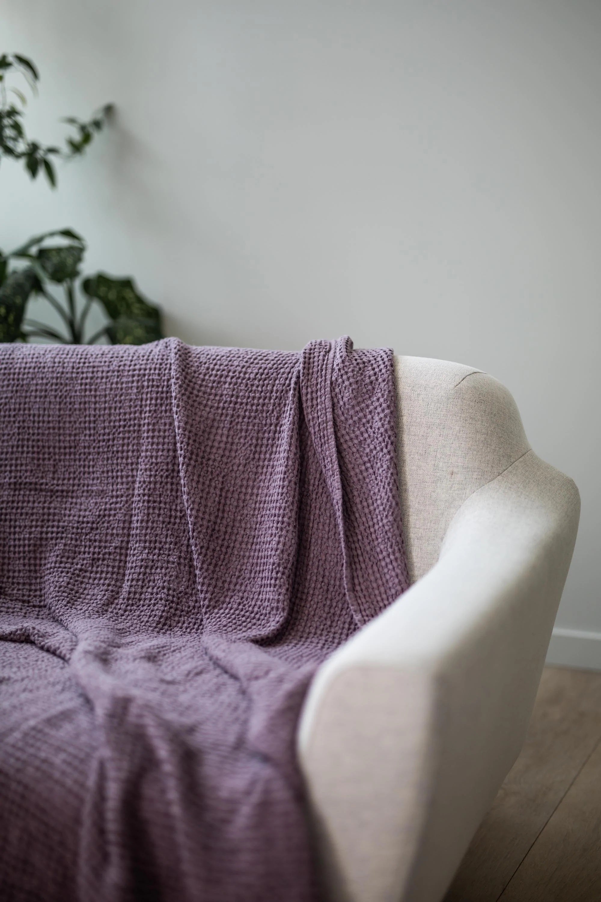 Linen Waffle Blanket