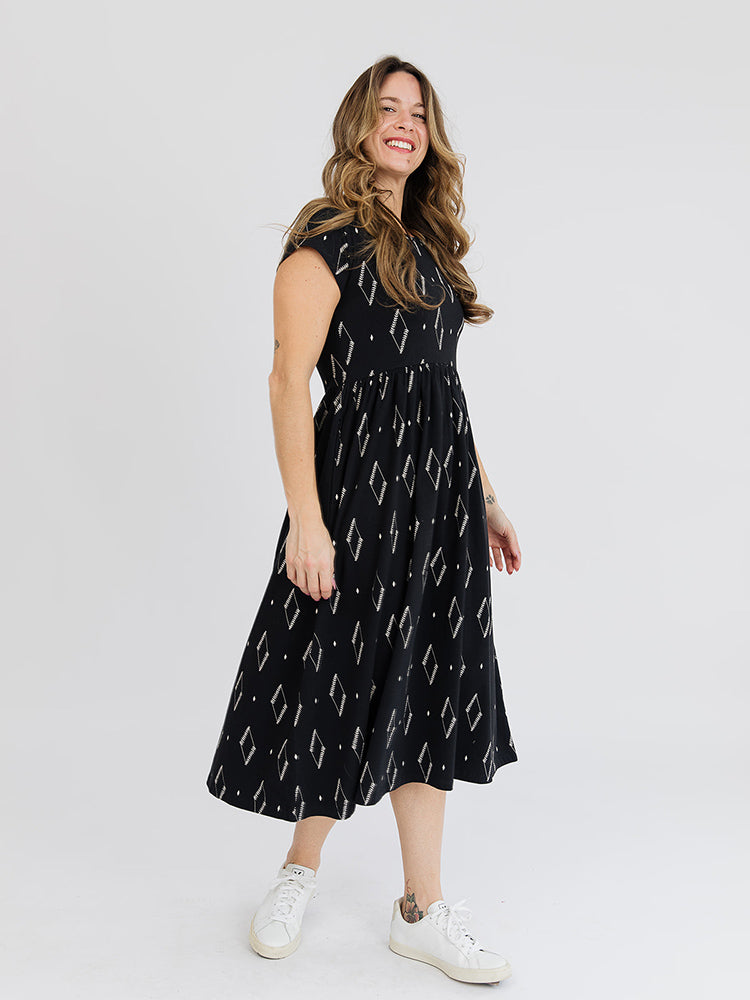 Logan Diamond Vine Midi Dress