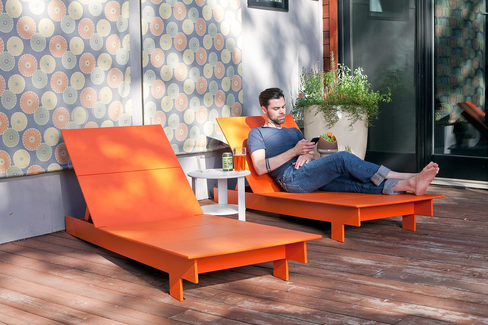 Lollygagger Recycled Outdoor Chaise