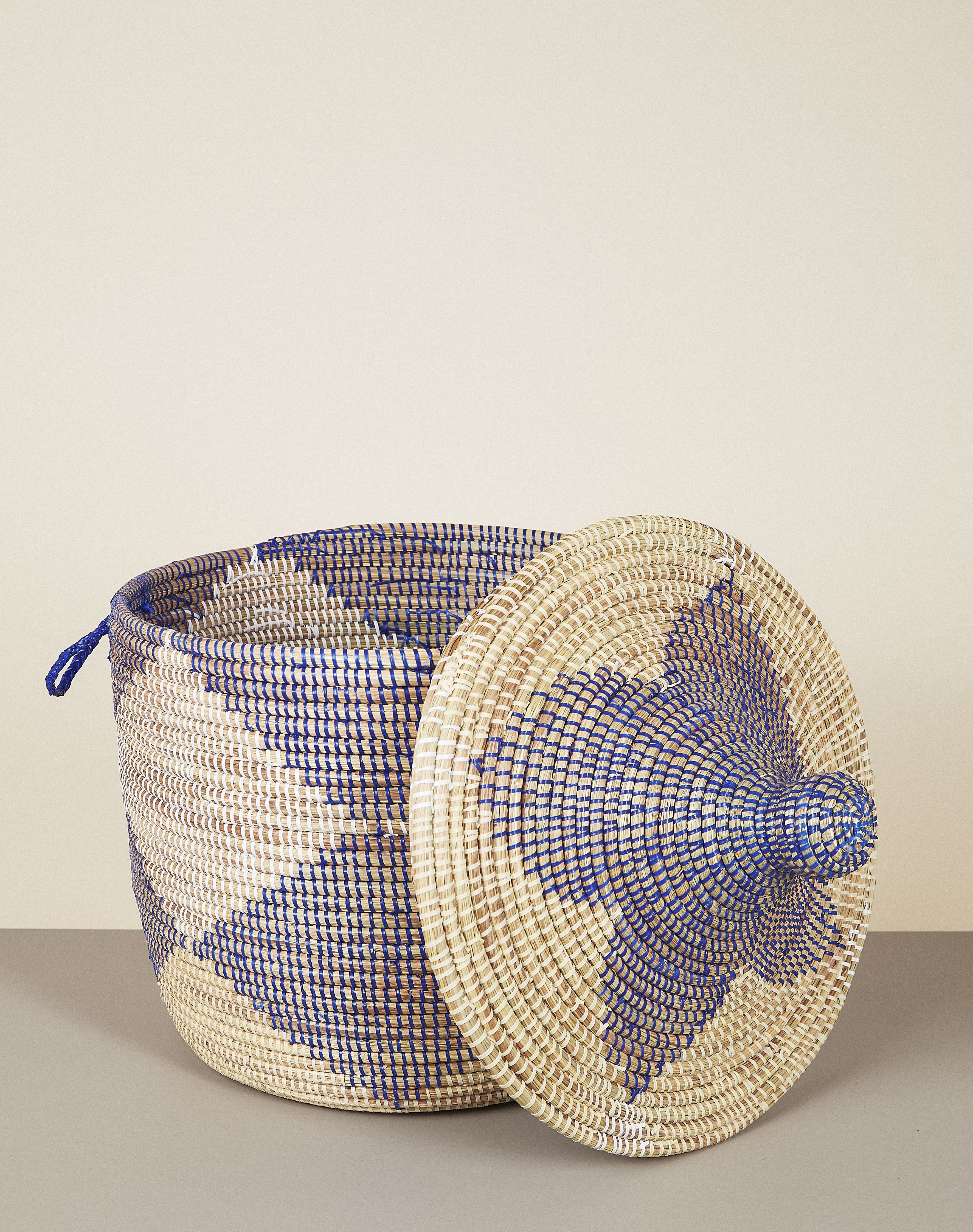 Low Patterned Hamper Basket