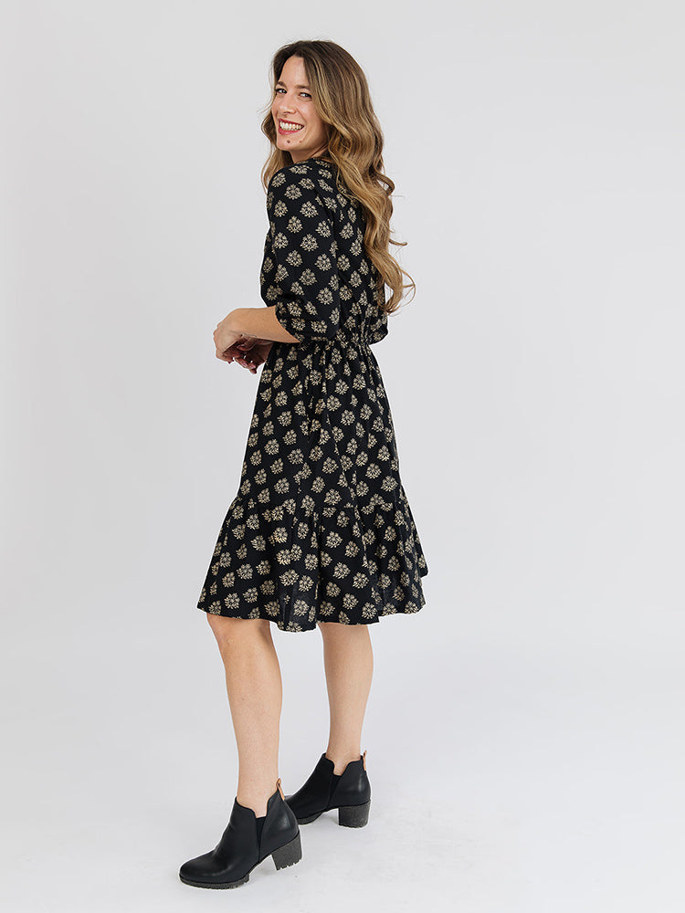 Lydia Floral Stamp Dress