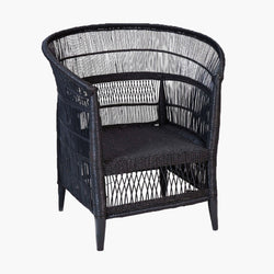 Malawi Cane Chair - Black