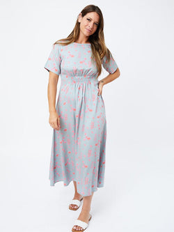 Artsy Traveler Tencel Botanical Midi Dress