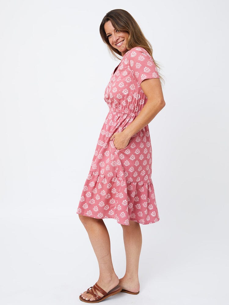 Lydia Floral Rose Dress