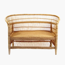 Malawi Cane Loveseat - Natural