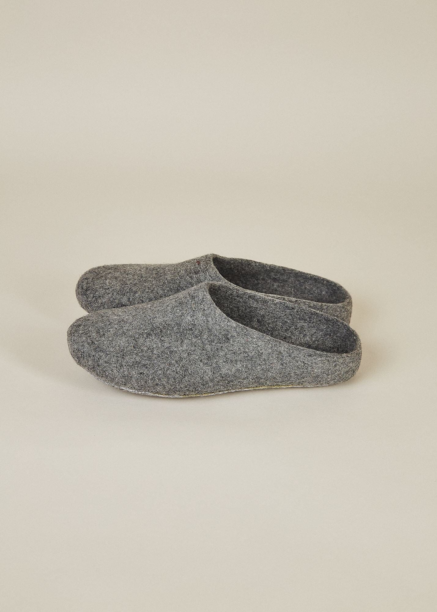 Men's Classic Sole Low Back Wool Slippers