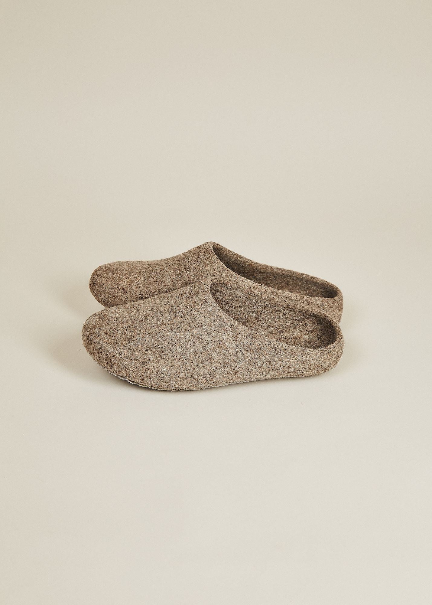 Men's Classic Sole Low Back Wool Slippers