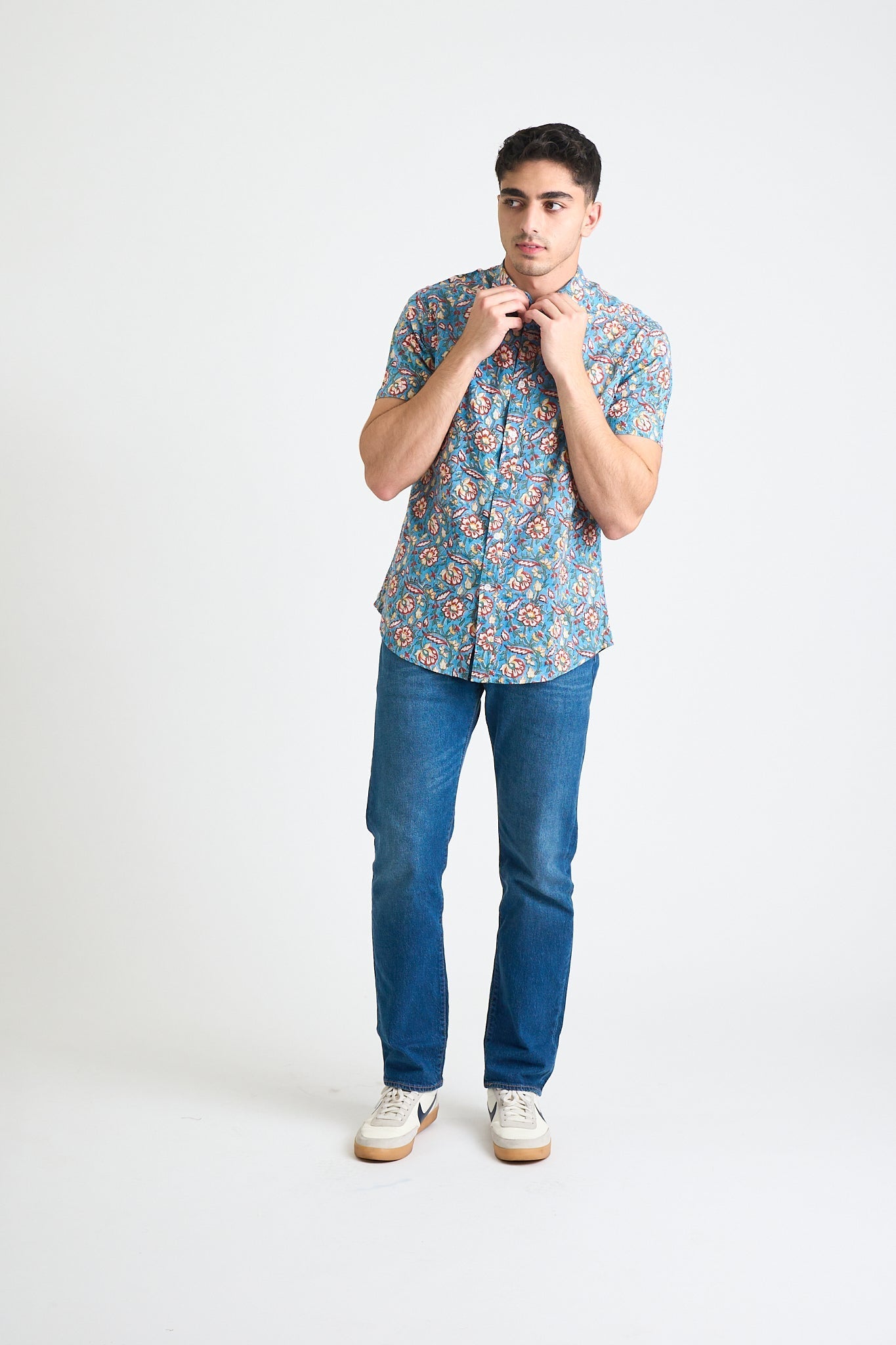 Men's Prat Short Sleeve Shirt - Mughal Floral