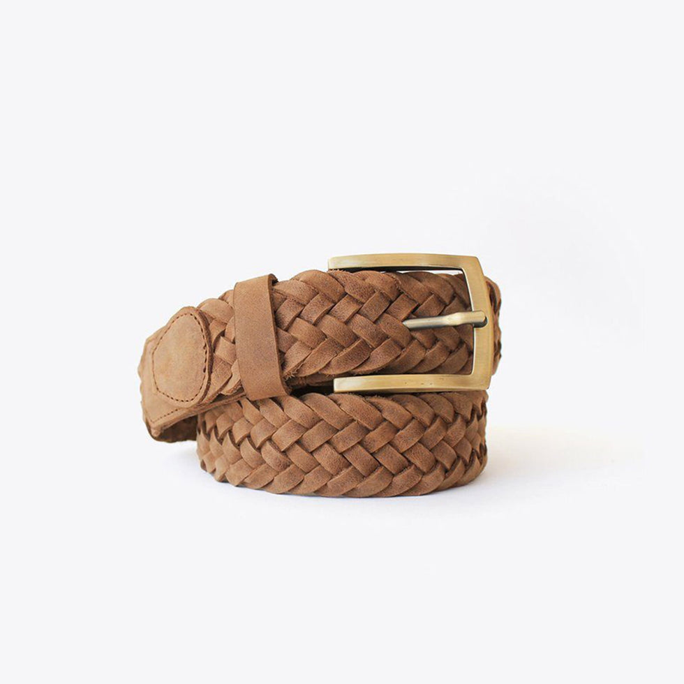 Men's Teyo Woven Belt - Tobacco | Available at Made Trade – Made Trade