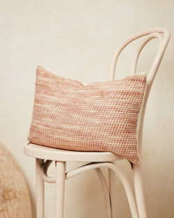 Sheila Merino Lumbar Pillow - Salmon