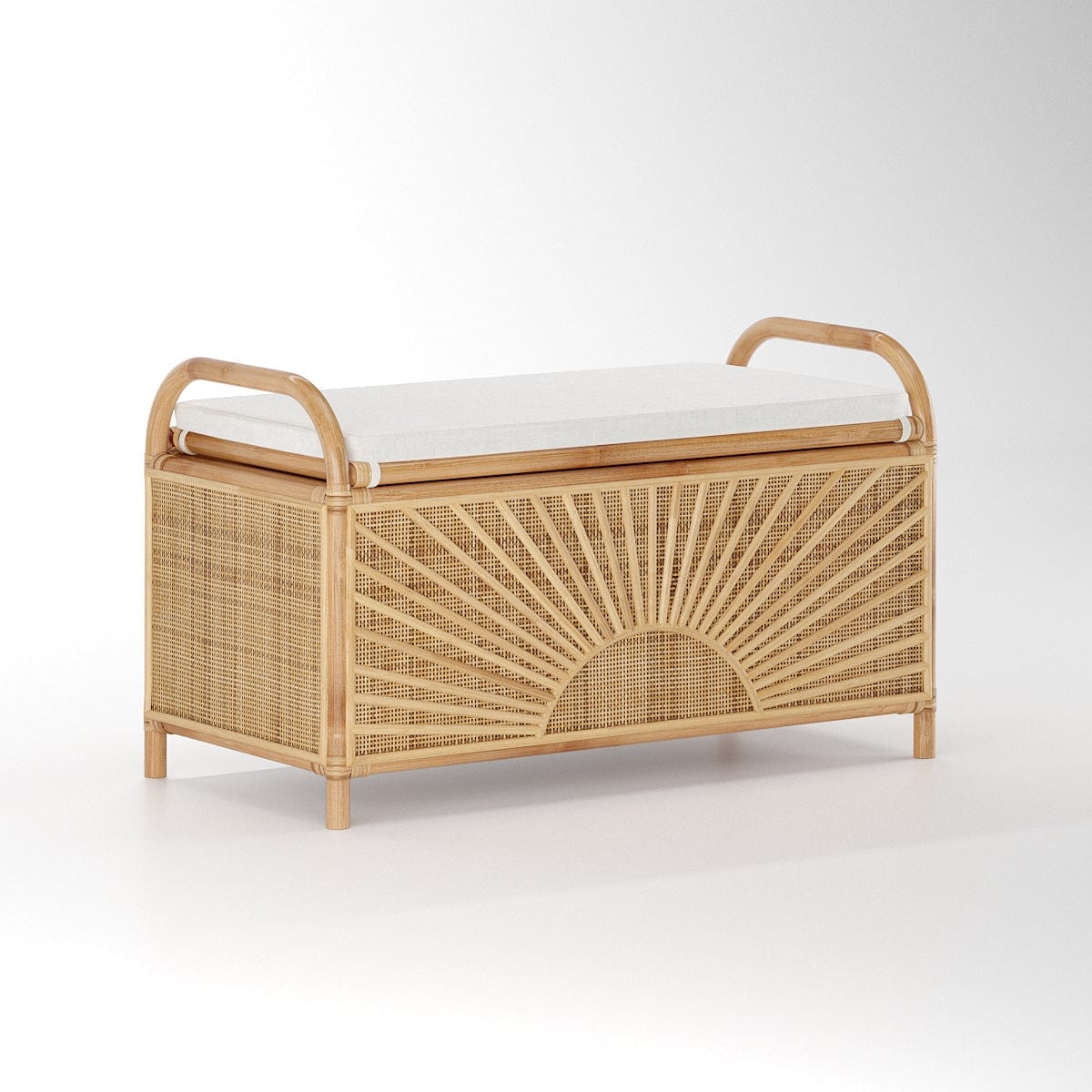 Lucy Natural Rattan Trunk/Bench