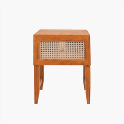 Natural Teak Bedside Table