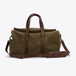 Nisolo Luis Weekender Forest Green Canvas Bag Nisolo 