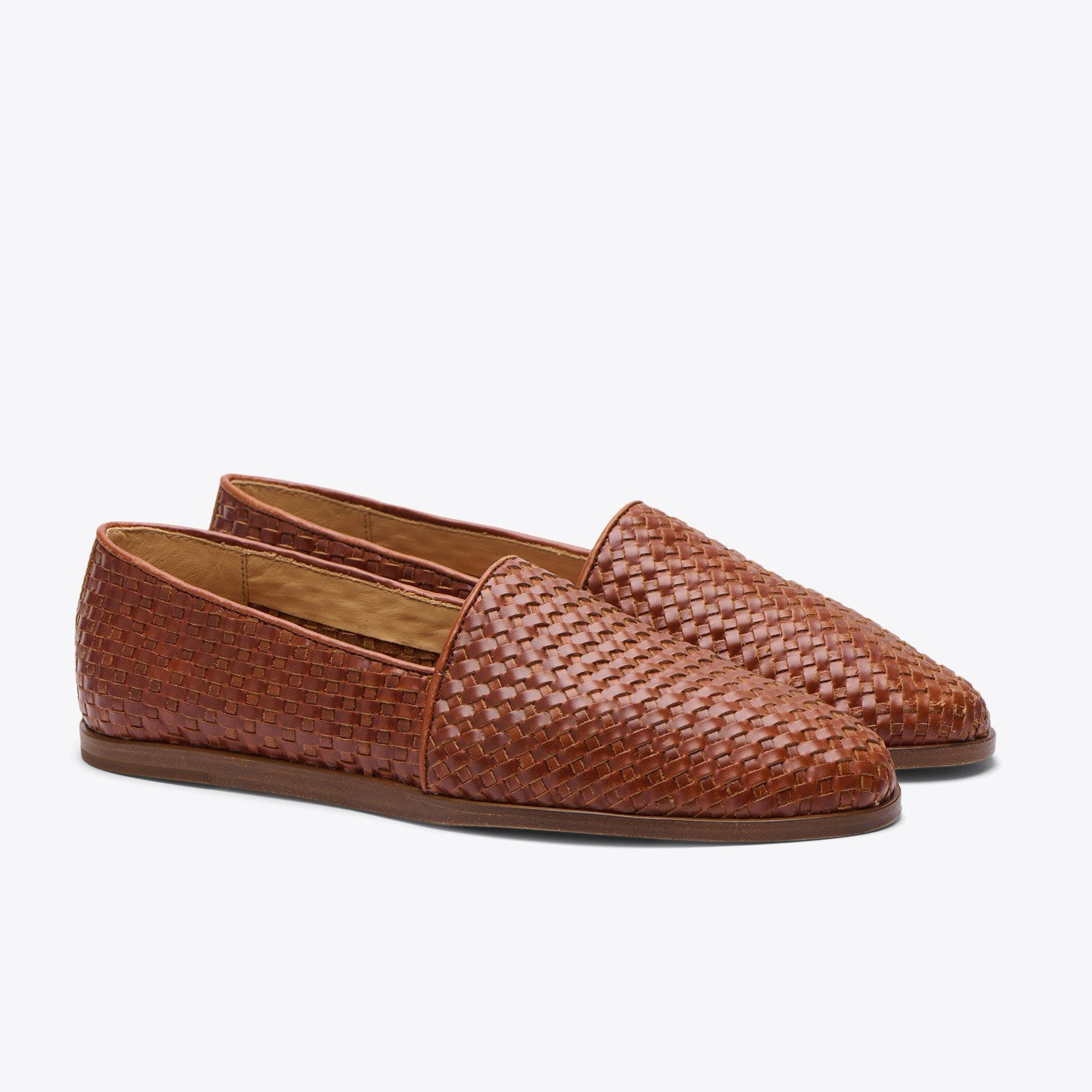 Mara Woven Slip On - Brandy