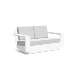 Nisswa Recycled Loveseat Sofas + Daybeds Loll Designs Cloud White Cast Silver 