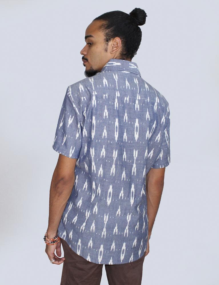 Men's Celestial Ikat Button Down Shirt