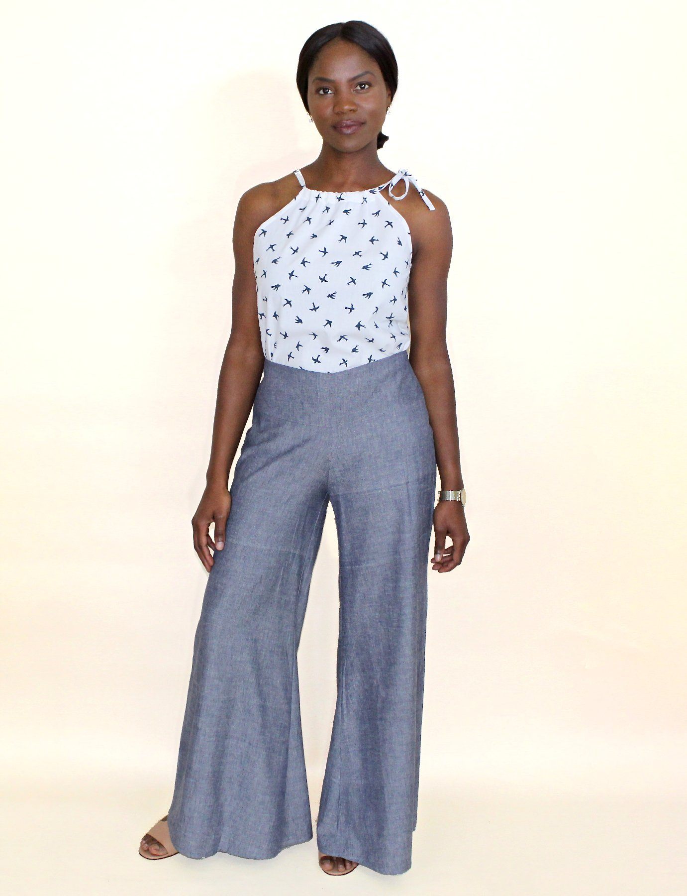 Chambray Ikat Pants