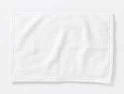 Pebbled Bath Rug Bath Mats Coyuchi Alpine White 