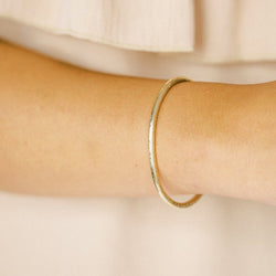 Recycled Gold Orbit Cuff Bracelet