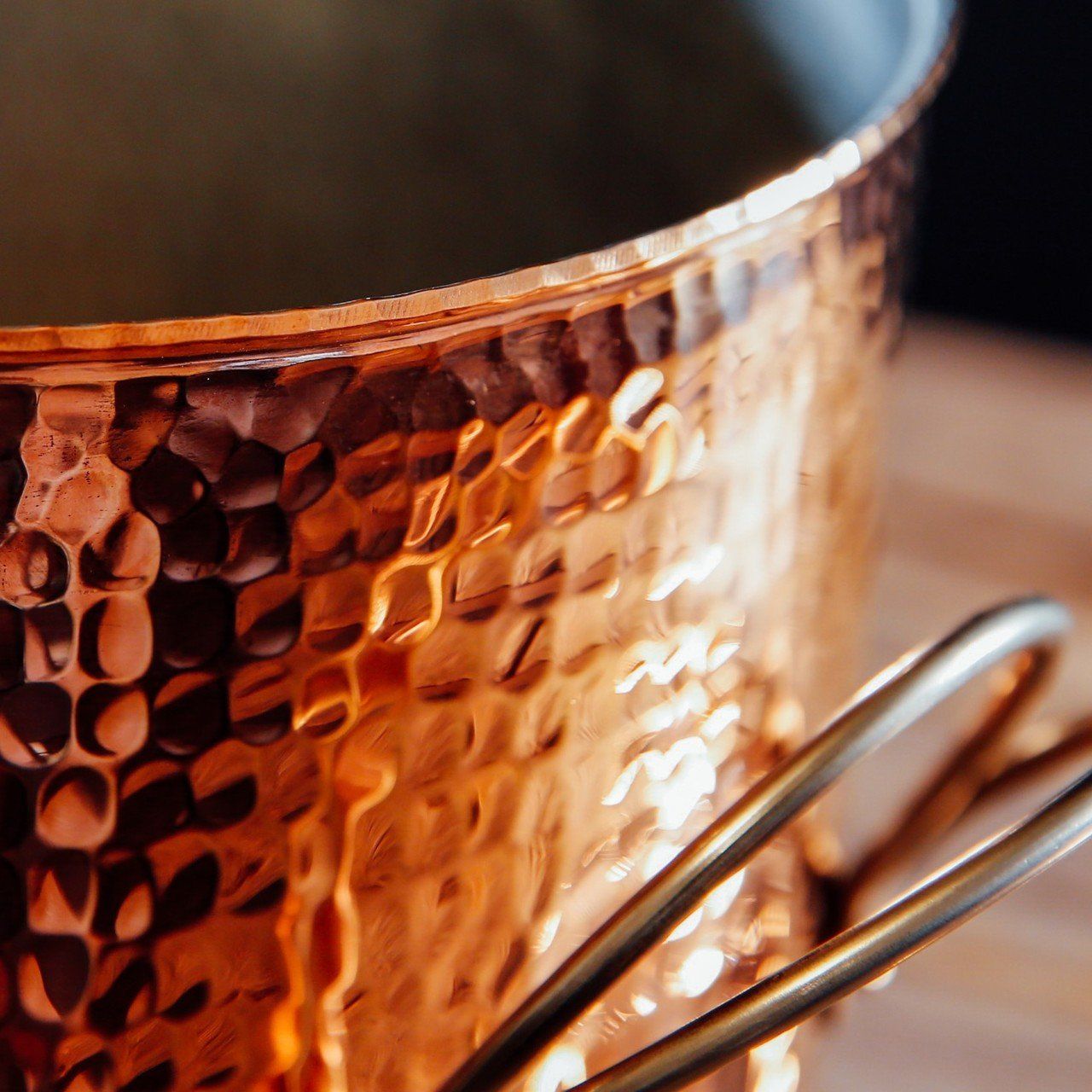 Big, Beautiful Recycled Copper Stock Pot