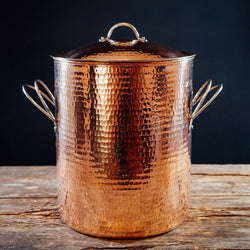 Big, Beautiful Recycled Copper Stock Pot