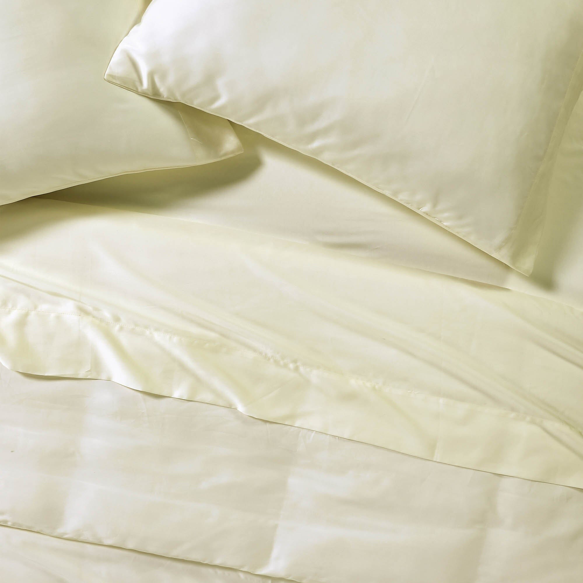 Airy Weight Eucalyptus Sheet Set - Ivory and Pebble