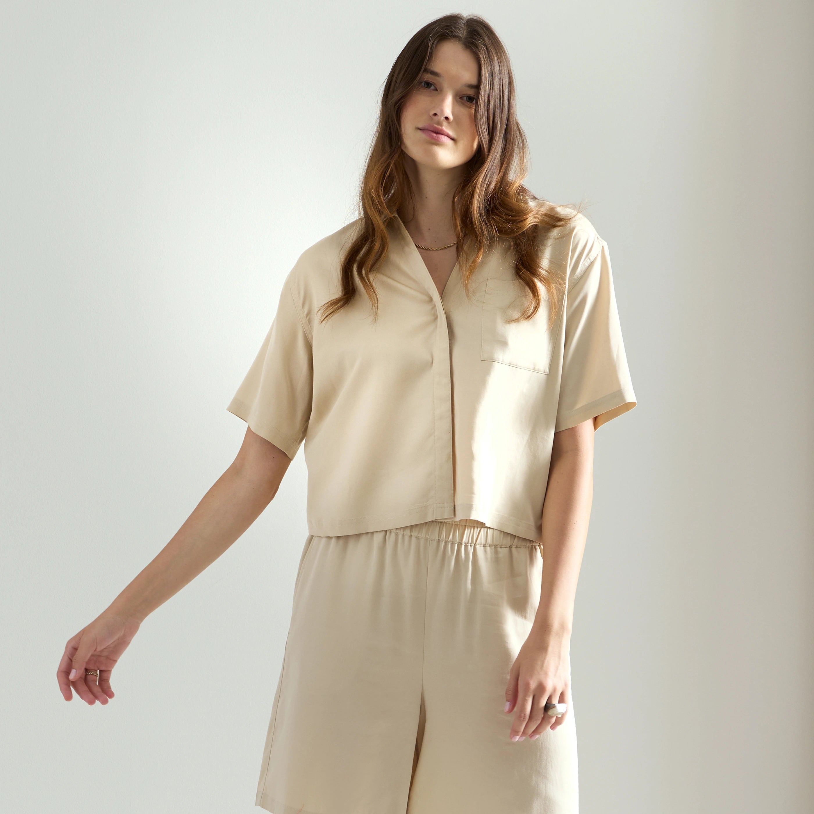 Fine Slumber Eucalyptus Short Sleeve Nightshirt