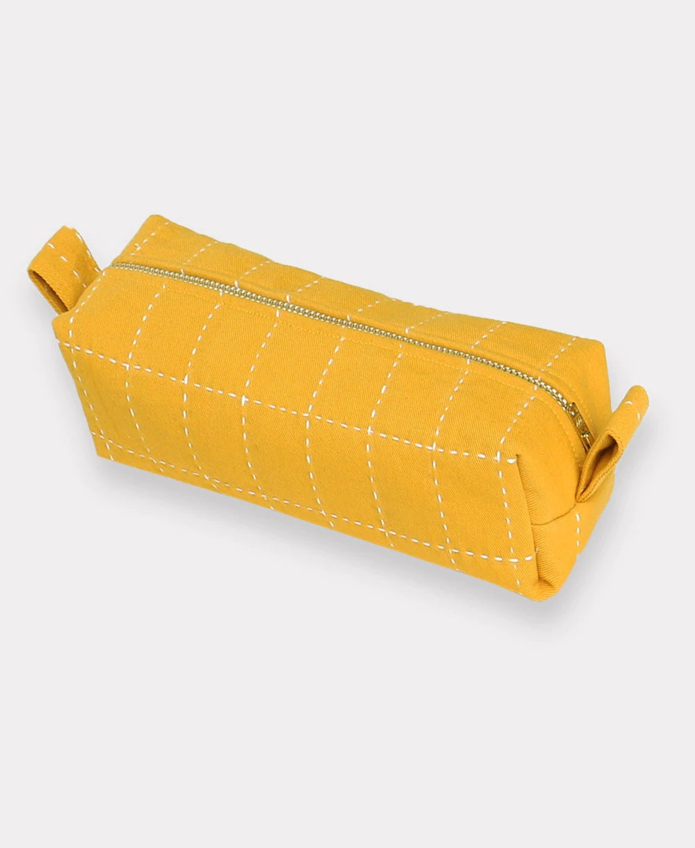 Grid Stitch Small Toiletry Bag