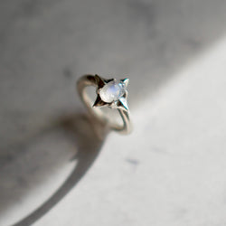 Stardust Moonstone Ring