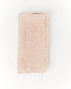 Stone Washed Linen Napkin - Blush