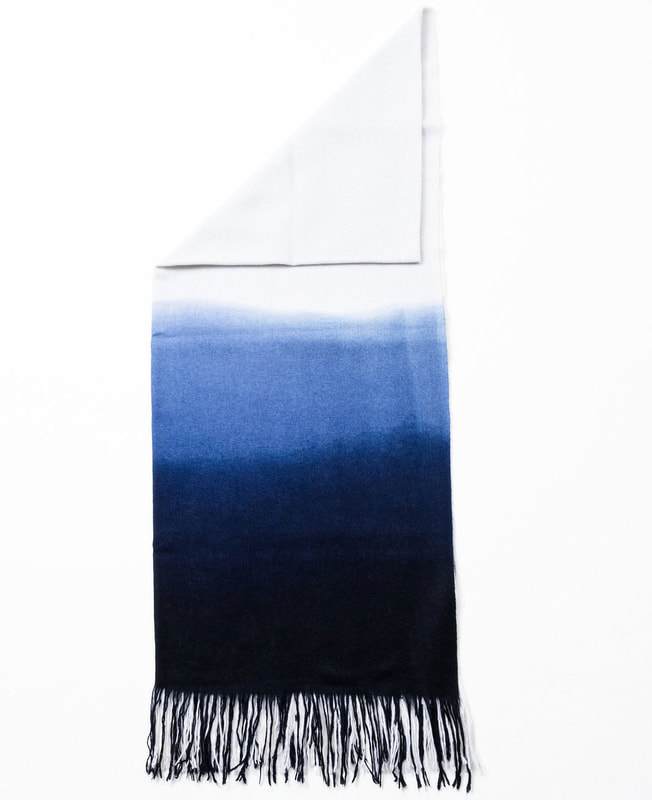 Azure Cashmere Throw Blanket