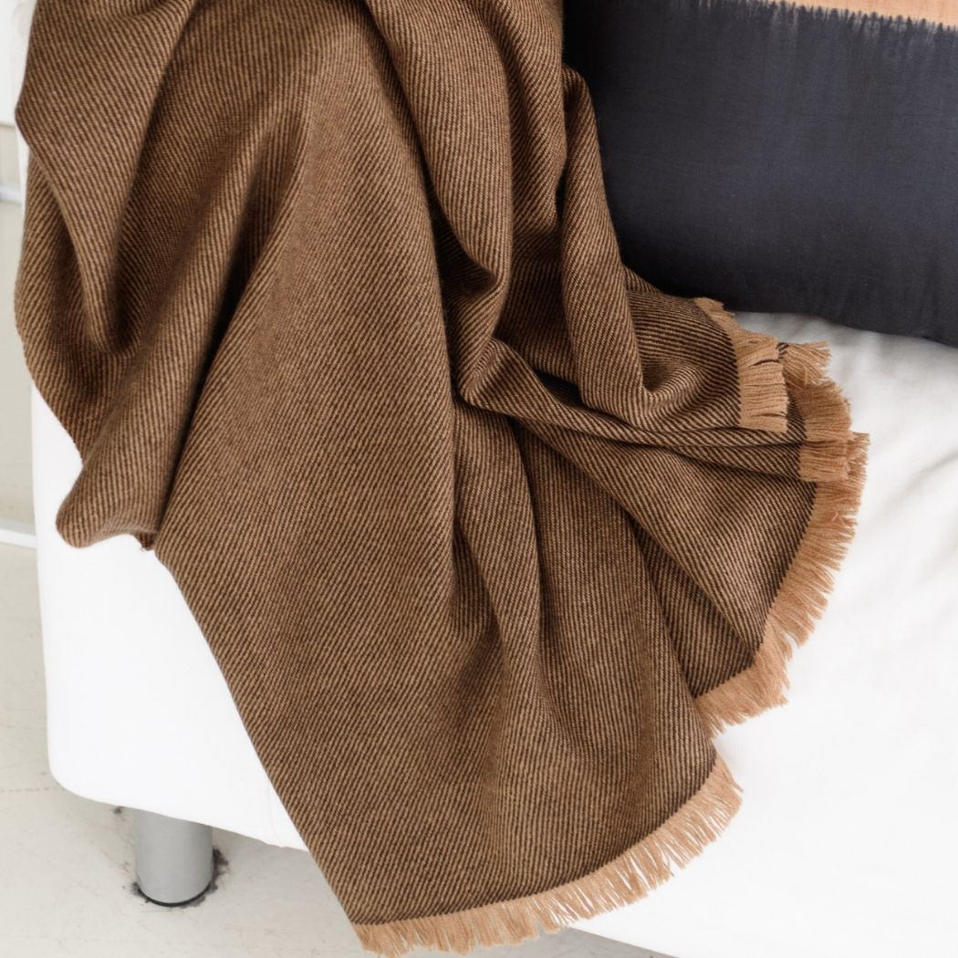 Hay Merino Throw Blanket