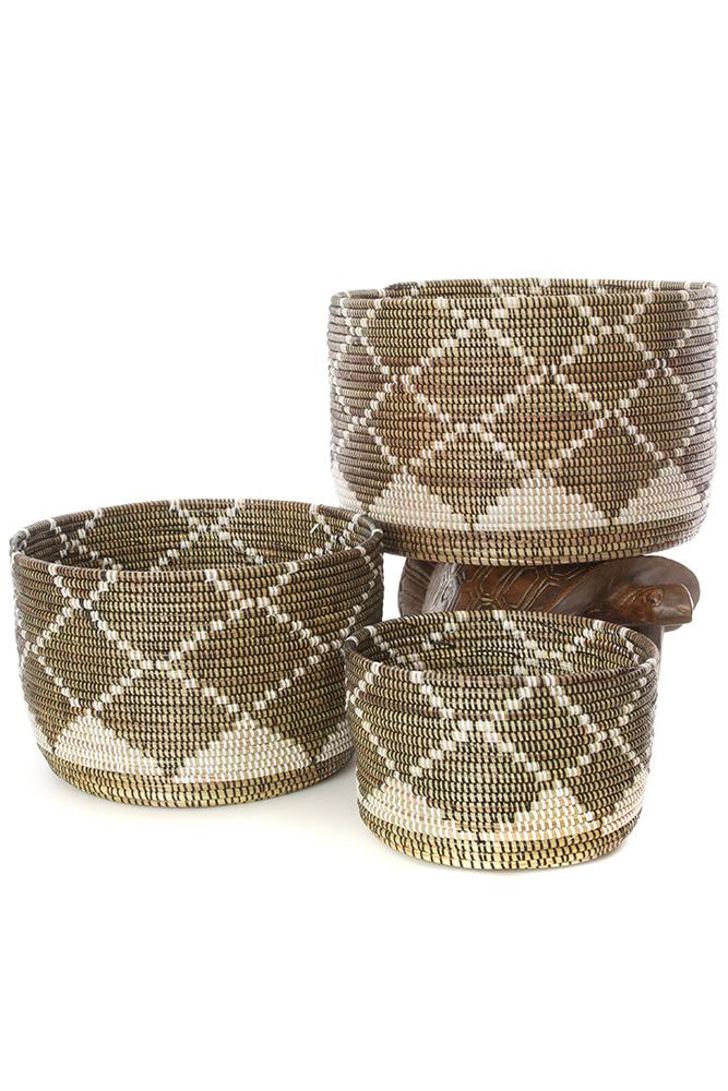 Diamond Nesting Basket Set