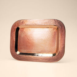 Thessaly Recycled Copper Rectangle Platter