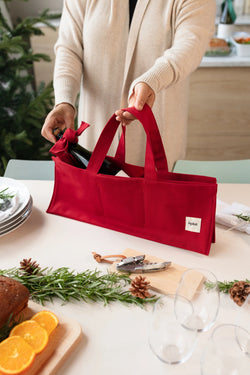 Vin Picnic Tote Food + Wine Totes Aplat Cranberry 