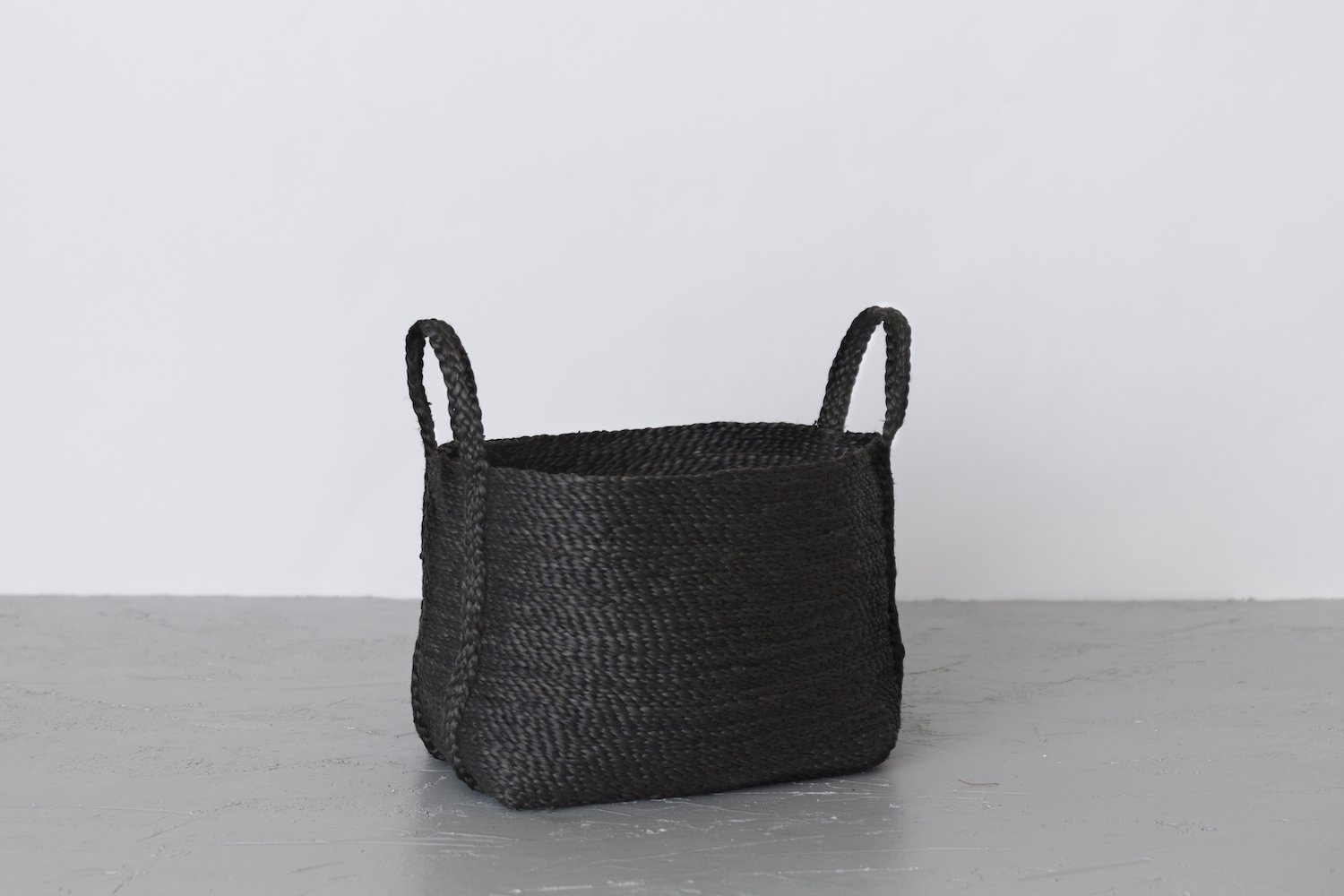 Large Jute Basket - Charcoal