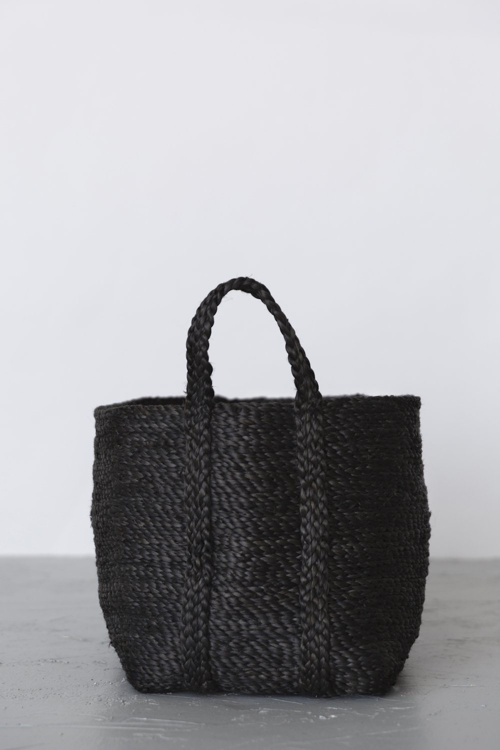 Large Jute Basket - Charcoal