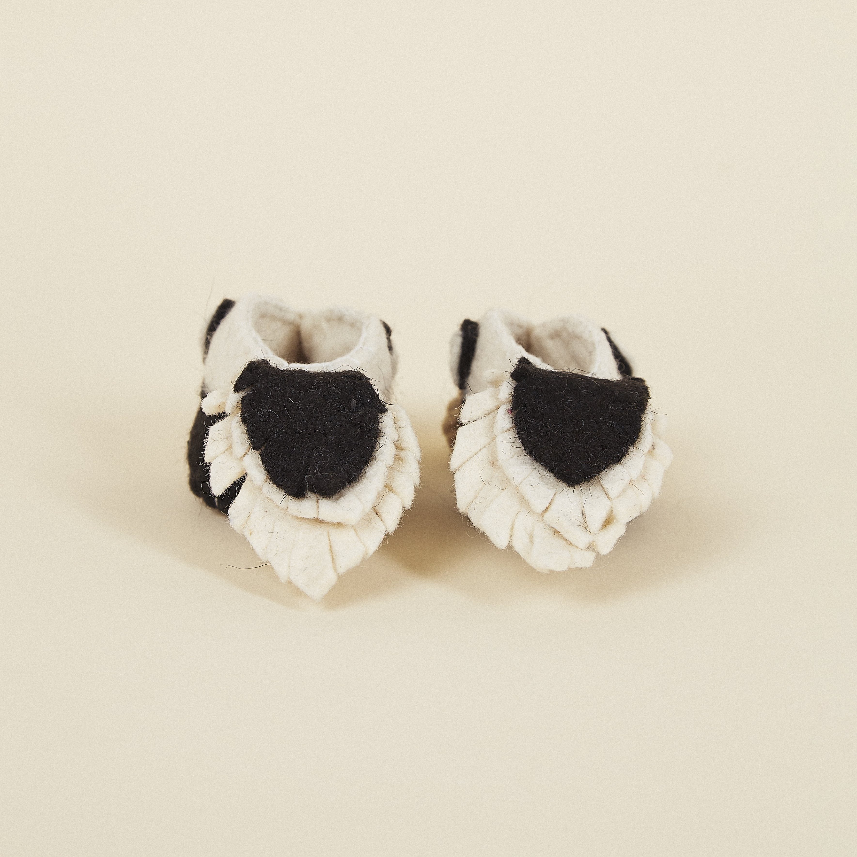 Wool Baby Booties - Skunk – Made Trade