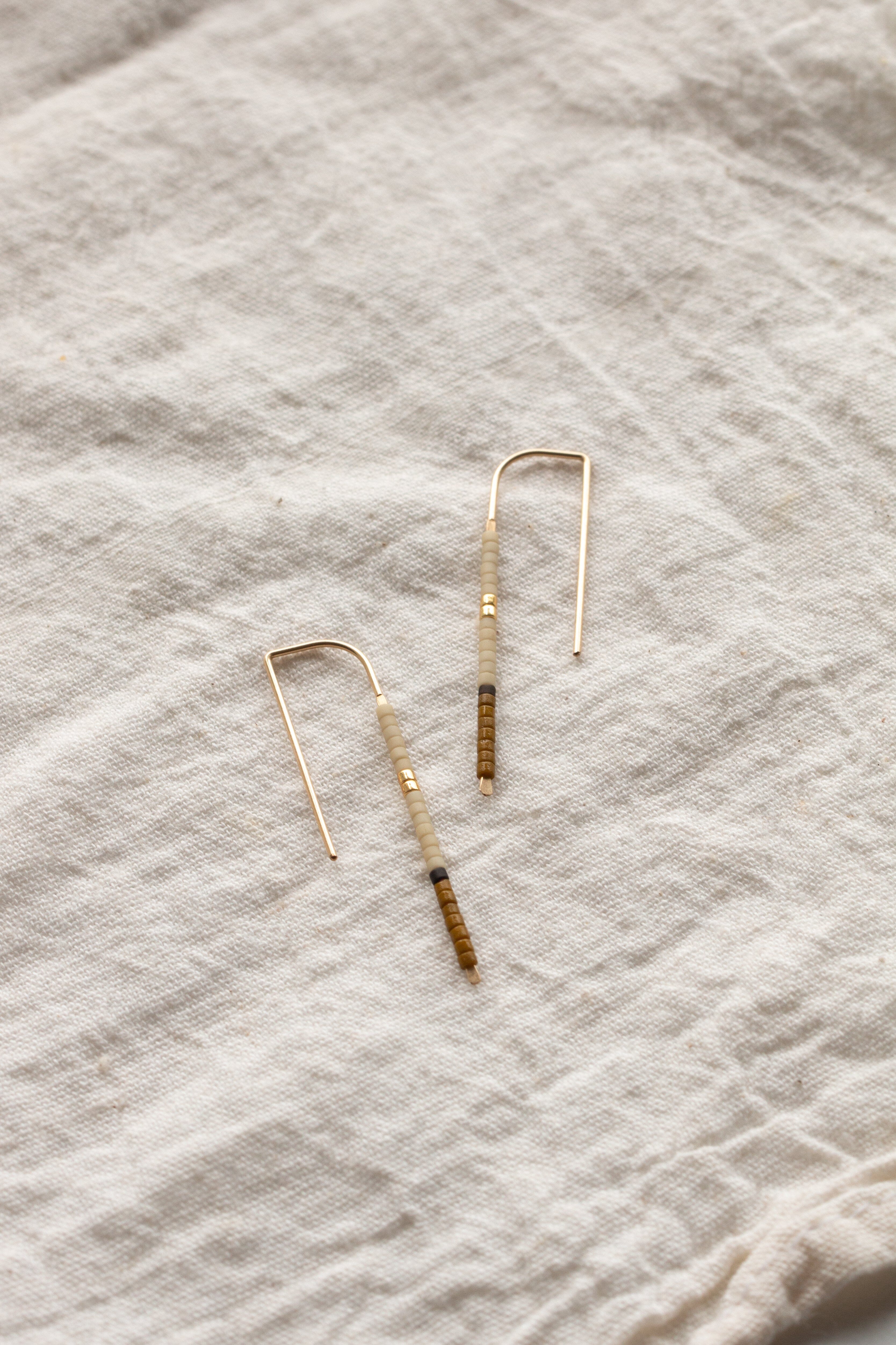 Mala Beaded Ear Pins