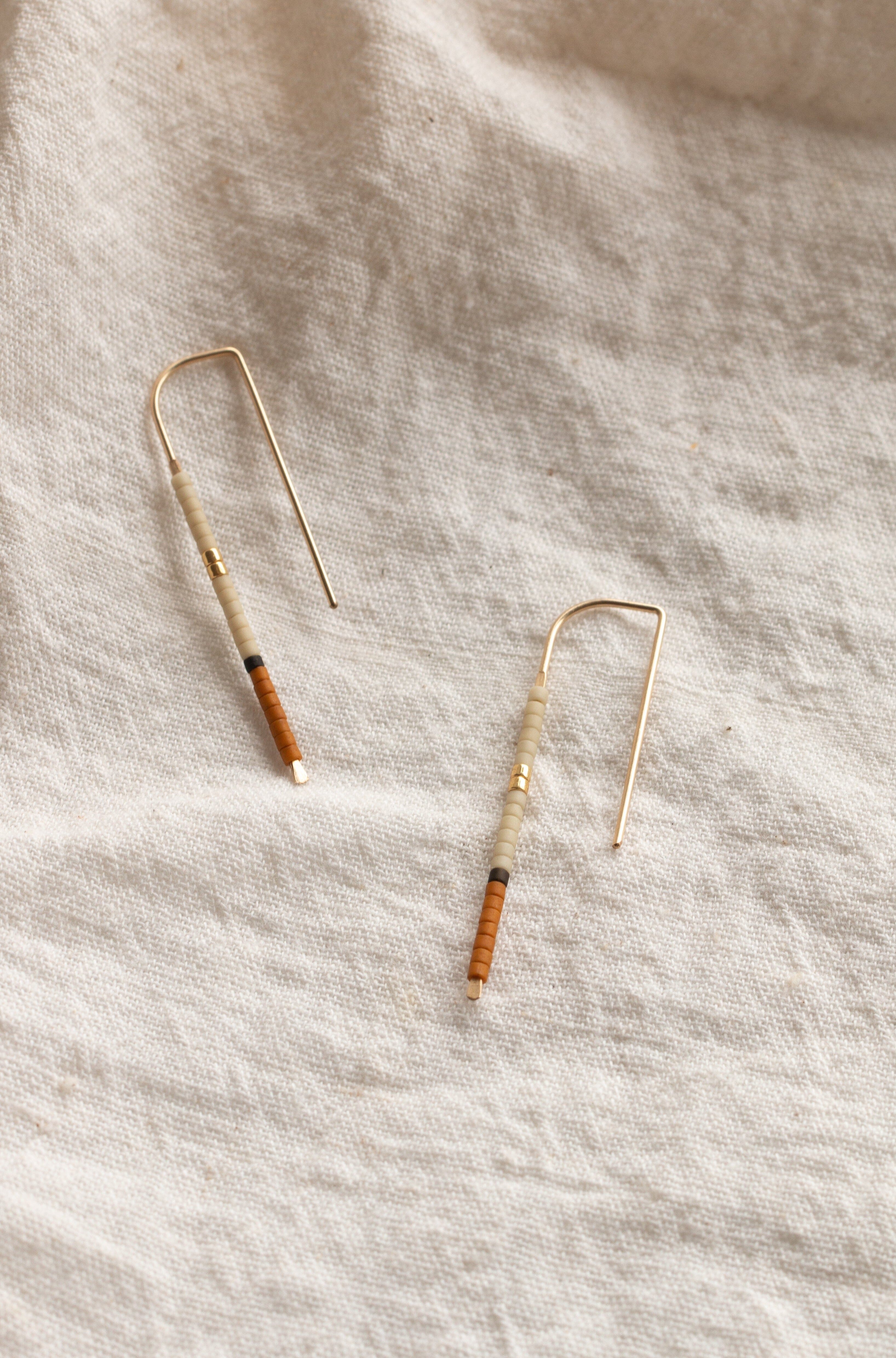 Mala Beaded Ear Pins